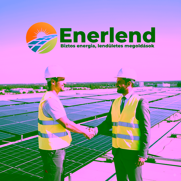 Napelem telepítés átadása az Enerlend Kft által kivitelezett helyszínen.